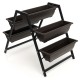 3-tier vertical raised garden bed with 5 removable plant boxes, made of durable PE material for space-saving gardening.