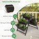 3-tier vertical raised garden bed with 5 plant boxes, made of weather-resistant PE material, ideal for space-saving.
