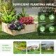 3-tier wooden raised garden bed with open-ended base, crafted from fir wood, ideal for vegetables, flowers, and herbs.