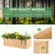 Folding wooden raised garden bed made of fir wood, featuring a removable bottom for easy maintenance and drainage.