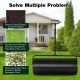 Metal lawn roller with detachable gripping handle, 17-gallon capacity, for leveling lawns and gardens.