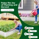 Metal galvanized raised garden bed, 6 x 3 ft, ideal for vegetables, flowers, and herbs with open-ended base for.