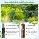 7.5 feet garden arch trellis with PE coated metal structure, featuring anti-rust technology for climbing plants.