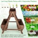 Vertical raised garden bed with 3 wooden planter boxes for growing flowers, herbs, and vegetables, ensuring optimal.
