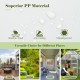 Self-watering raised garden bed trellis in greyish-white, made of weather-proof PP material, ideal for deck or garden.
