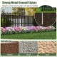 Metal ground stakes for the Air Conditioner Fence Panel, ensuring stability in soft soil, gravel, or sand.