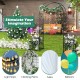 Garden arbor with side planters, ideal for climbing plants and decorations, perfect for weddings or outdoor patios.
