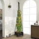 Garden obelisk trellis in black with self-drainage system, ideal for climbing plants, featuring a planter box and.