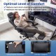 Gaming chair with adjustable headrest and lumbar support, featuring ergonomic design and retractable footrest for.