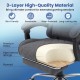Gaming chair with adjustable height, headrest, lumbar support, and breathable leathaire for ultimate comfort during.