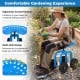 Garden rolling workseat in blue with 360° swivel seat, adjustable height, and ergonomic design for comfortable.