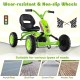 Go-kart for kids with adjustable seat, wear-resistant non-slip wheels, suitable for various road types.