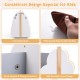 Kids wooden bookshelf in gray with cute tree shape, double-sided storage, and waterproof surface for easy cleaning.