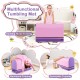 Purple gymnastics vaulting box with detachable mat, ideal for vaulting, backbend, and gymnastic training for kids.
