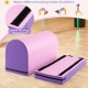 Gymnastics vaulting box in purple with detachable mat, designed for kids' training and easy transport.