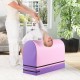 Gymnastics vaulting box in purple with detachable mat, ideal for kids' training and backbend practice at home or gym.