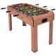 37-inch indoor foosball table with wood construction, steel rods, and player graphics for family fun and competition.