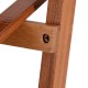 Close-up of the bamboo structure of a 3-tier outdoor plant stand, showcasing its durable design and stability features.