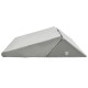 Adjustable gray memory foam bed wedge pillow with ergonomic design for head, neck, and back support, ideal for comfort.