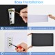 Step-by-step installation guide for the PU leather upholstered wall-mounted headboard for easy setup.