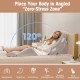 Gray 4-piece bed wedge pillow set designed for back, neck, and leg pain relief, ideal for comfort and relaxation.