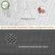 Bamboo fiber jacquard cover and breathable mesh border fabric of a 4-inch cooling gel memory foam mattress.