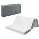 Tri-fold cooling gel memory foam mattress with bamboo cover, ideal for portable sleeping and lounging.