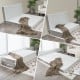 4-inch tri-fold cooling gel memory foam mattress in various configurations, ideal for portable sleeping and lounging.