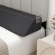 Bed wedge pillow with storage bag, designed to fill gaps and support spinal alignment, perfect for reading and sleeping.