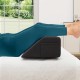 Bed wedge pillow with storage pockets, providing spinal support and comfort for reading or sleeping on a bed or sofa.