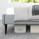 Velvet upholstered bed frame with high headboard, featuring under-bed storage and modern design for stylish bedrooms.
