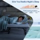 Twin size metal folding bed with memory foam mattress, featuring a durable frame and cozy sleeping surface for.