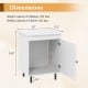 Nightstand Mid Century End Tables with Door - Gallery View 5 of 8