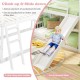Twin over twin house bunk bed with a fun slide and 3-step ladder, designed for kids' excitement and safety.
