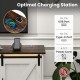 White TV stand for 65-inch TVs featuring LED lights, USB and Type-C ports, and adjustable shelves for flexible storage.
