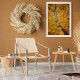 Natural rubber wood triangle coffee table set, featuring sturdy design and protective edges, perfect for living room.