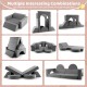 Gray 8-piece kids modular play sofa set with soft edges, ideal for creative playroom combinations and easy maintenance.
