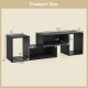 2 Pieces Adjustable TV Stand for TVs up to 55 Inch with Storage Cubes - Gallery View 5 of 10