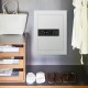 Digital flat recessed wall safe with security lock, constructed of thick solid steel, ideal for hidden storage.