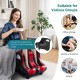 Shiatsu foot massager with kneading, vibration, and heating modes, designed for optimal muscle relaxation and pain.