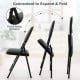 Padded folding office chairs showcasing flexible folding mechanism and ergonomic design for comfortable seating.