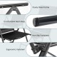 Adjustable portable patio folding dining chair recliner with sturdy steel frame, ergonomic handrest, and non-slip.