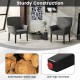 Gray executive guest chair with solid rubber wood legs and anti-slip foot pads, perfect for reception or waiting areas.