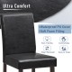 Black bar stool with soft padded seat, 25" height, made of durable rubber wood, perfect for kitchens and cafes.