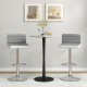 Set of 2 adjustable height barstools with PU leather seats and ergonomic backrests, perfect for kitchen islands or.