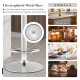 Electroplated metal base barstool with adjustable height, PU leather seat, ideal for bar, restaurant, or kitchen island.