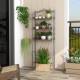 3-tier over-the-toilet storage rack in silver showcasing premium engineered wood shelves, perfect for maximizing.