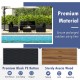 5-piece outdoor furniture set featuring premium black PE rattan, soft cushions, and a solid tabletop for backyard.