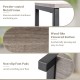 3-tier tall metal plant stand with a wood-like veneered surface, featuring a sturdy frame and non-slip foot pads for.