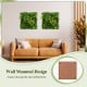 20" x 20" 3D hanging greenery hedge featuring 11 types of faux plants, ideal for indoor or outdoor wall decoration.